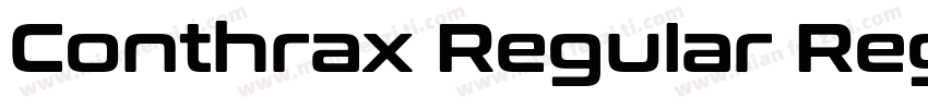 Conthrax Regular Regular字体转换